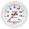 Auto Meter 200844: Pro-Comp White Phantom Marine Pyrometer Gauge Diameter: 2-5/8" - JEGS