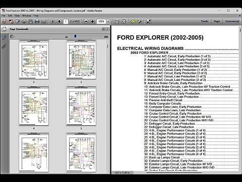 Ford Explorer 2002-2005 - Electrical Wiring Diagrams - Schematics