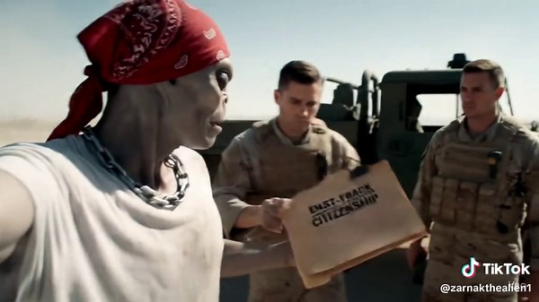 alien goes to the military #alien #ai #vlog #fyp #fake #