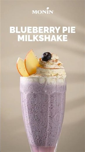 MONIN How-To: Blueberry Pie Milkshake