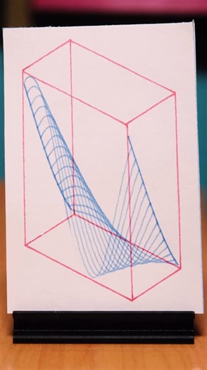 James Merrill on Instagram: "“Quadratic equations are lame” - me back then “Alright they’re kinda awesome” - me now I wrote this basic curve visualization for a recent foray into screen printing, and decided that it would be fun to animate it as well. 200 frame stop motion created with JavaScript, a pen plotter, and a Fuji xt-5."