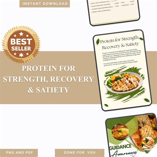 Protein Guide for Strength & Recovery PDF PNG | High Protein Foods | Muscle Building Chart | Satiety Index | Instant Download - Etsy Canada