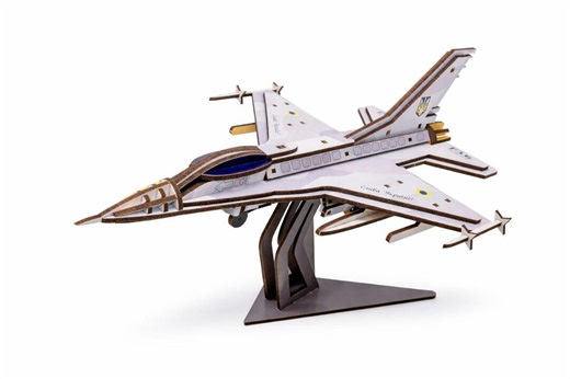 Wooden 3D Fighter Jet Kit, Build It Yourself Aircraft Model, DIY Construction (7 ) - Etsy