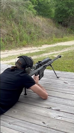 Barrett M82A1 .50 BMG at The Range | Barrett Fifty Cal from “All Ghillied Up” IRL