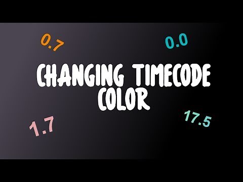 Changing Timer Color In Sony Vegas Pro 12+