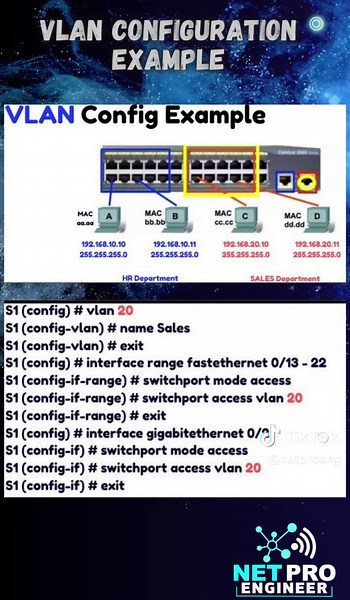 🚀 VLAN Configuration Commands Explained ! 🔥 #vlan #configuration #commands #networkingtips #networking #cybersecurity #cisco #ccna #ccnp #ccie #ccde #networkengineer #techeducationforall #ittraining #learnnetworking #techtok