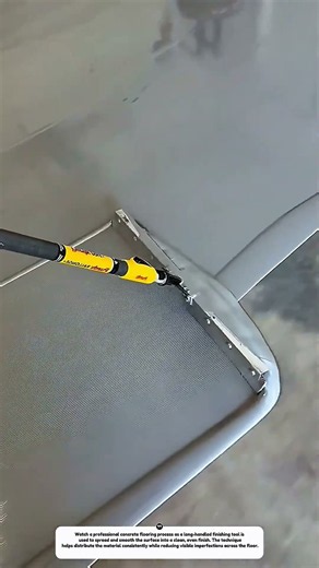 This Concrete Floor Finishing Technique Is So Satisfying!