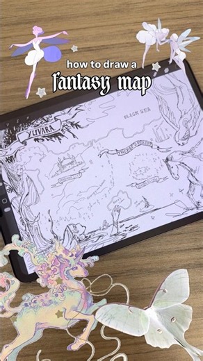 how to draw a beautiful fantasy map