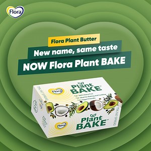 1.5K views · 1.4K reactions | Flora Plant BUTTER has a new name, introducing Flora Plant BAKE. Perfect for cooking and baking. 100% dairy free. Try it, you’ll love it.​ #MyHeartBeatsFor #TryItYoullLoveit #FloraPlantBake | Flora South Africa | Facebook