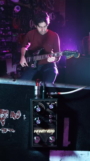 Death By Audio on Instagram: "The Infinity Verb turns reverb into an endless soundscape! ⁠ ⁠ Features:⁠ - Latching or momentary infinity.⁠ - Lush and spacous reverb.⁠ - Controlled or insane feedback.⁠ - Mono or stereo operation.⁠ - Optional trails.⁠ ⁠ Full video on our YouTube. Link in Bio"