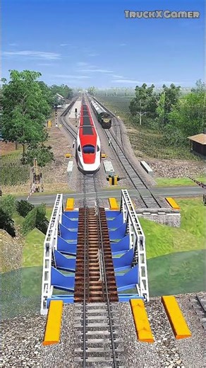 Multiple Train Cars Switch Tracks and Merge with a Broken Train #railway #railroad #railtrack #train