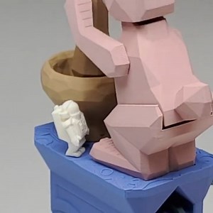 🐇 Another amazing automata, discover Rabbit on the Moon. ➡️ 3D model: https://cults3d.com/:1399857 💡 Designed by Amao Chan Studio | Cults.