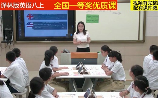 译林版英语八上《Reading 2：School lives》尤老师全国一等奖优质课