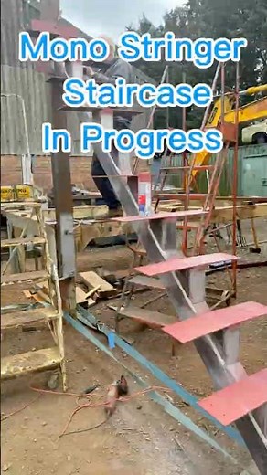 Mono Stringer Staircase Build – Step by Step we’re building a clean, modern mono stringer staircase