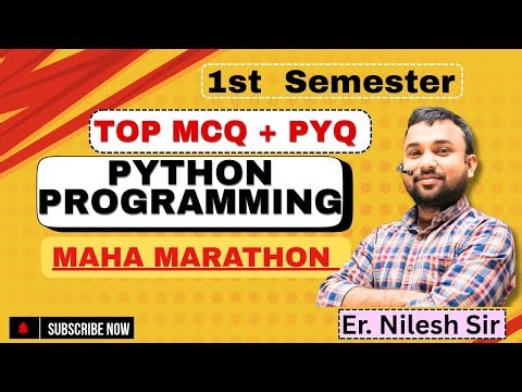 1st Semester Mechanical Engg. I Python Programming I MAHA MARATHON I Nilesh Sir