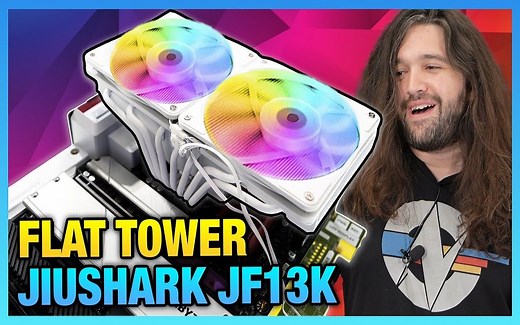非常独特的CPU散热器: 九鲨 JF13K DIAMOND 下吹式散热器评测【Gamers Nexus】