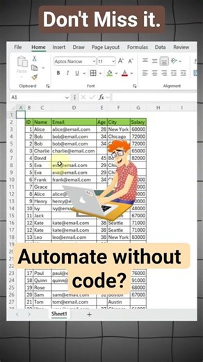 Automation without writing code? #excel #spreadsheetmagic #exceltips #dataextractor #exceltricks