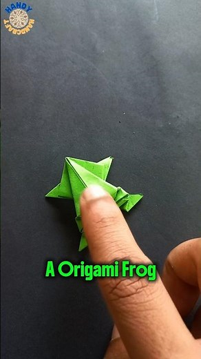 Origami Frog Making 🐸 | Step by step origami paper frog craft easy. #origami #diy #easyorigami