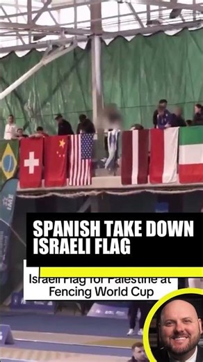 Spanish Activists Take Down Israeli Flag