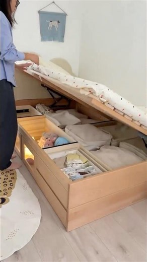 Dream Big, Store More | Space-Saving Bed with Built-In Storage #home #furniture #interior
