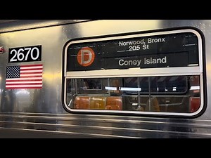IND Subway: R68 (D) Express Train Ride from Coney Island to Norwood-205th Street via Culver