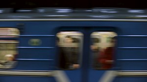 Subway train in motion Free Stock Video Footage