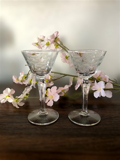 Vintage Libbey Glenmore Cordial Liqueur Glasses Set of Two - Etsy