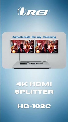 Mirror 1 HDMI Source to 2 Displays in 4K! | OREI HD-102C #orei #hdmisplitter #avsolutions