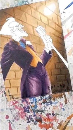 Drawing THE JOKER for Upper Deck Batman: The Animated Series