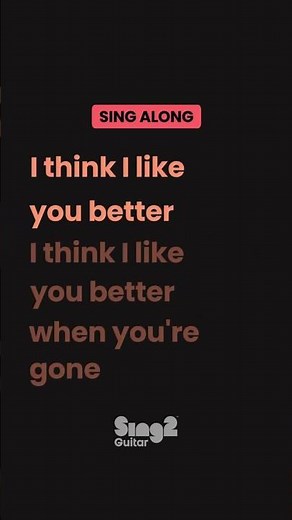 I Think I Like You Better When You're Gone - Reneé Rapp (Acoustic Karaoke)