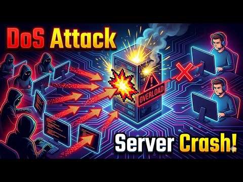 Denial of Service DoS Attack Explained in 2 Minutes | Computer Networks