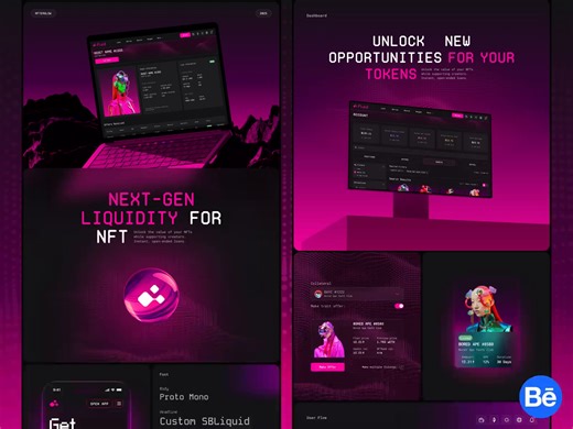 Fluid NFT - UI/UX Design for NFT Platform