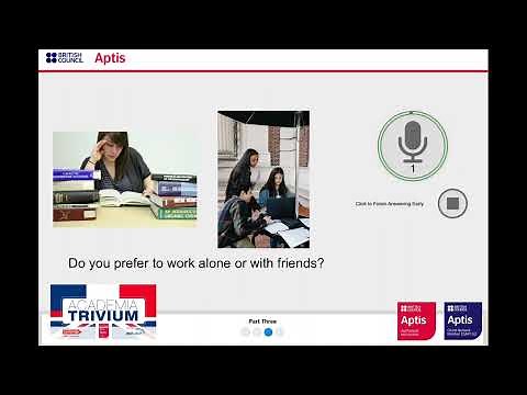 APTIS Speaking Practice TEST 6