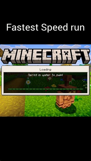 fastest Speed run in mcpe #minecraft #gaming #shorts