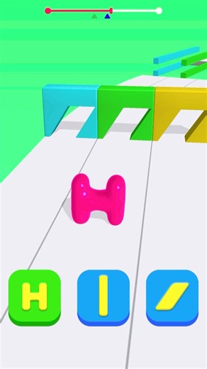 Blob Shifter 3D 🟢🔵 Shape Run Challenge! Satisfying Gameplay #shorts