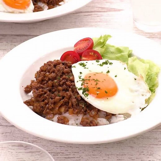 こねない！まるめない！ ロコモコ風丼のレシピ動画・作り方 | デリッシュキッチン