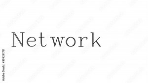 Networking Animated Handwriting Text in Serif Fonts and Weights