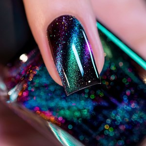 Deep Space - Teal to Purple Magnetic Holographic Nail Polish - Etsy