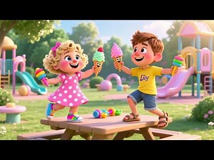 Ice Cream Learn Colors Song | Fun Color Learning Rhyme for Kids | Nursery Rhymes & Songs