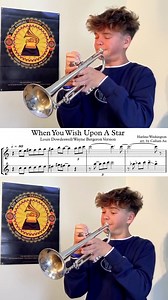 When You Wish Upon a Star @levi.farrar 💯🤩🎺 #TrumpetLovers #Trumpet #Trompeta #Disneyland #Disney #Art | Trumpet Lovers