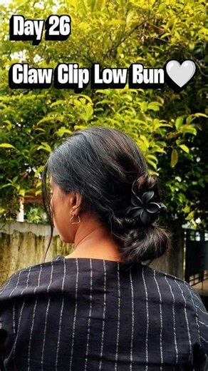Easy Twisted Low Bun Hairstyle | Day 26 of 30 Hairstyles 💖#shorts