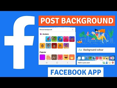 how to add background with avatar to posts on Facebook ‪@facebookapp‬