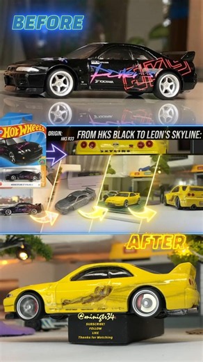 From HKS Black to Leon's Skyline GTR R33 before and after custom - Rock That Body Car Edit