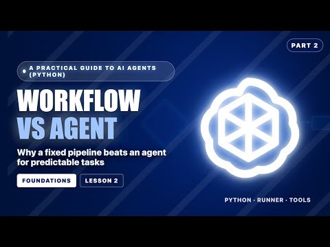 Workflow vs Agent: When Not to Build an Agent with OpenAI Agents SDK | Part 2