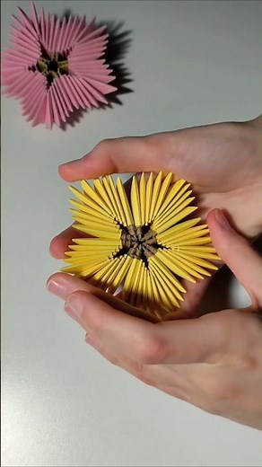 3D Origami Flower DIY 🌺