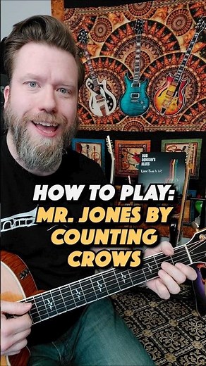 Mr. Jones by Counting Crows - Guitar Lesson (Simplified)