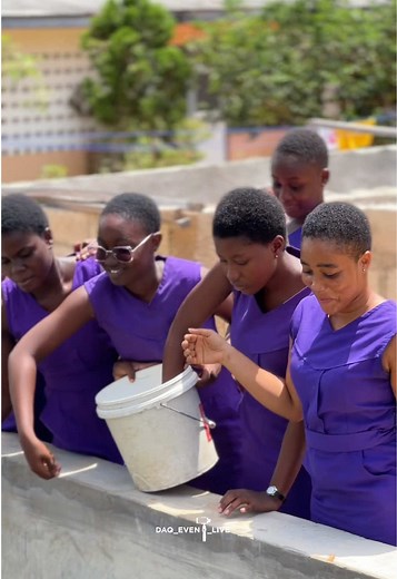 Mfantsiman Girls SHS now has a fish pond that Agricultural Science students use for practical lessons on Animal Husbandry. Besides being an educational tool, the pond also provides food for the students. #daqeventlive #MfantsimanGirls #fyp #theRoyalViolet #thesyterian