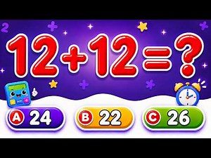 Math Challenge for Kids 🏆 | Addition Quiz | Test Your Math Skills! 🧠