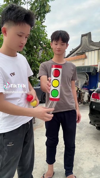 Reveal the secret of traffic light magic红绿灯魔术揭秘 #魔术教学 #magic