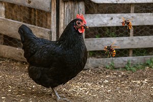 La poule noire de Janzé, prédatrice naturelle inattendue contre le frelon asiatique